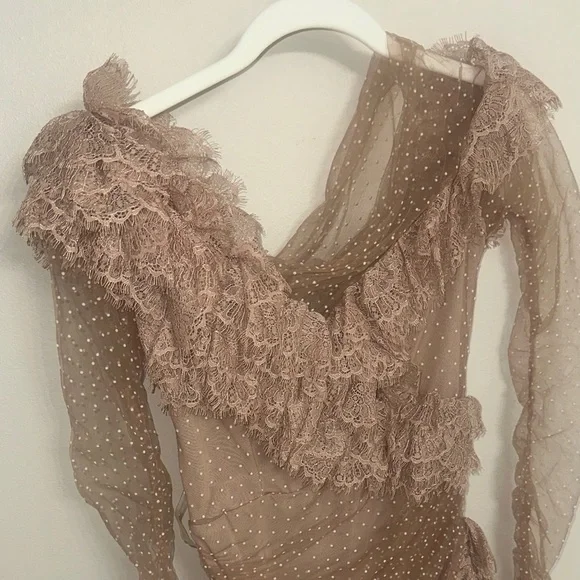 House of CB - Sorell Tulle Asymmetric Minidress - Picture 9 of 9